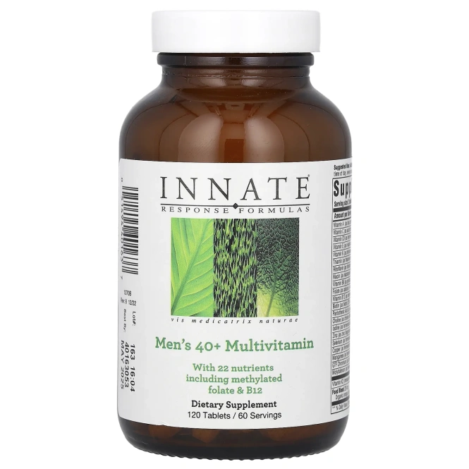 Innate Response Formulas, Мультивитаминный комплекс для мужчин 40+, не содержит железа, 120 таблеток