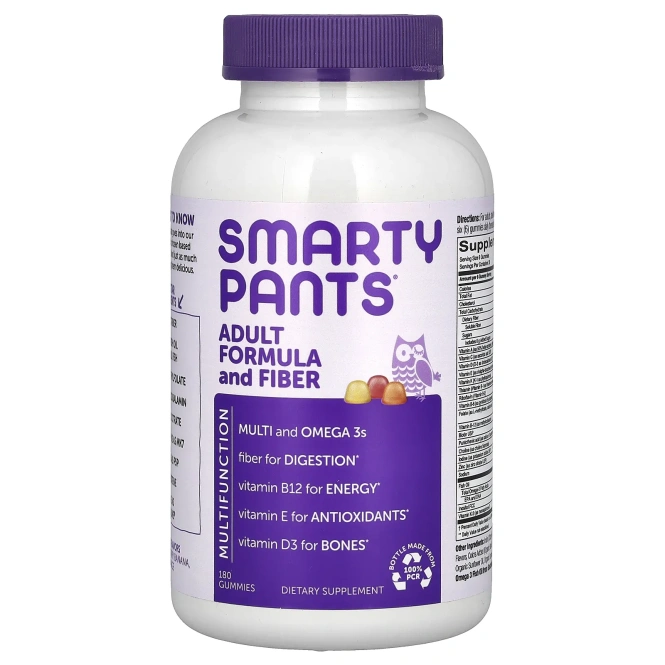SmartyPants, Adult Complete and Fiber, 180 жевательных конфет
