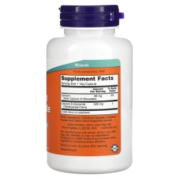 Now Foods, Глюкорат кальция, 500 мг, 90 вегетарианских капсул