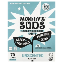 Molly's Suds, моющее средство для стирки, без запаха, 35 шт.