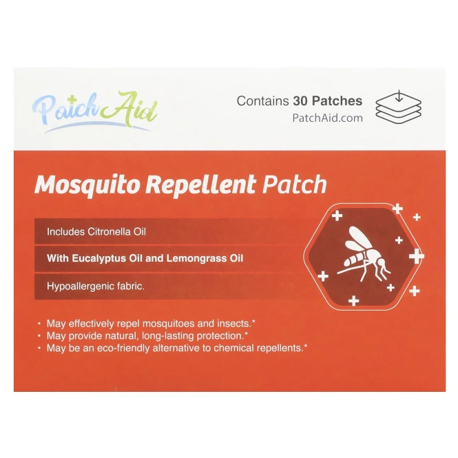 PatchAid, Патчи от комаров, 30 шт.