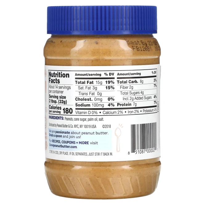 Peanut Butter & Co., Crunch Time, арахисовая паста, 454 г (16 унций)