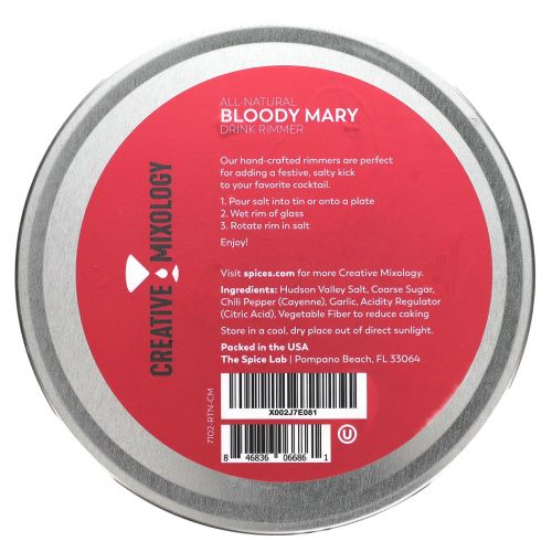The Spice Lab, Bloody Mary Rimming Salt, 3.5 oz (99 g)