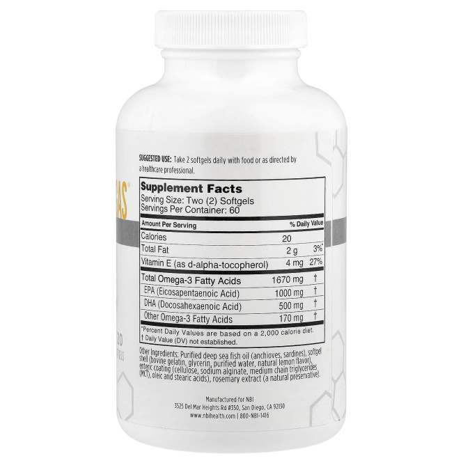 NBI, Best Catch Omegas®, 120 капсул