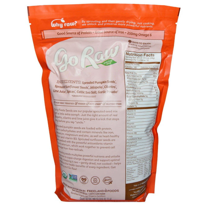 Go Raw, Органическая смесь пряных семян, 1 фунт (454 г)