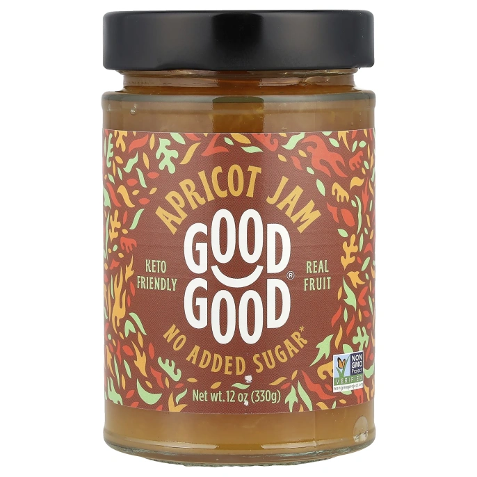 GOOD GOOD, Apricot Jam, 12 oz (330 g)