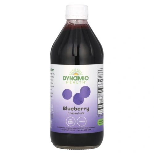 Dynamic Health, концентрат голубики, стекло,473 мл (16 жидк. унций)