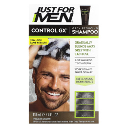 Just for Men, Control GX, шампунь для уменьшения седины, 118 мл (4 жидк. унц.)