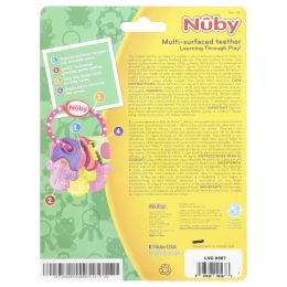 Nuby, Soothing Teether, IcyBite Keys, для детей от 3 месяцев, Perfectly Pink, 1 прорезыватель