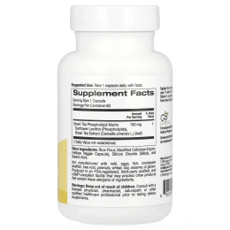 Super Nutrition, Green Tea Phytosome, фитосомы зеленого чая, 150 мг, 60 растительных капсул