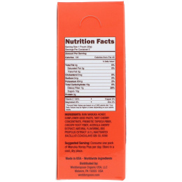 Wedderspoon, Manuka Honey Plus, Immunity, Tart Cherry with Sunflower Seedbutter, 5 Pouches, 1.1 oz (30 g) Each