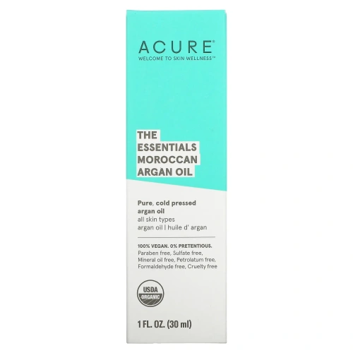 Acure, The Essentials, марокканское аргановое масло, 1 ж. унц. (30 мл)