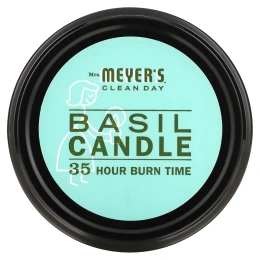 Mrs. Meyers Clean Day, Ароматическая соевая свеча, аромат базилика, 7.2 унций