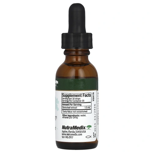 NutraMedix, Стевия, поддержка микроорганизмов, 30 мл (1 жидк. Унция)