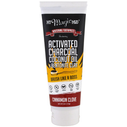 My Magic Mud, Activated Charcoal, Fluoride-Free, Whitening Toothpaste, Cinnamon Clove  , 4 oz (113 g)