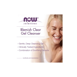 NOW Foods, Solutions, Blemish Clear, очищающий гель, очищение, 4 жидких унции (118 мл)
