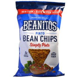 Beanitos, Фасолевые чипсы Pinto, Просто Pinto, 6 oz (170 г)
