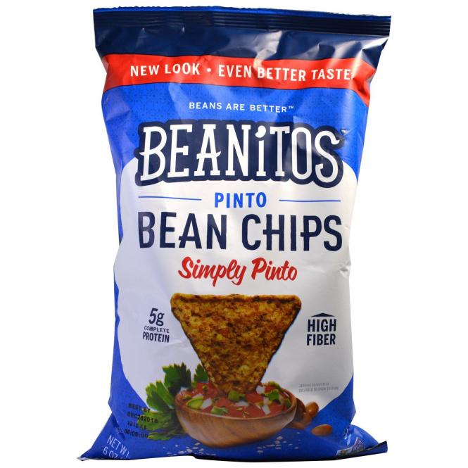 Beanitos, Фасолевые чипсы Pinto, Просто Pinto, 6 oz (170 г)