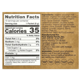 Four Sigmatic, Calm, смесь для приготовления органического латте с грибами рейши, без кофеина, 10 пакетиков по 6 г (0,21 унции)