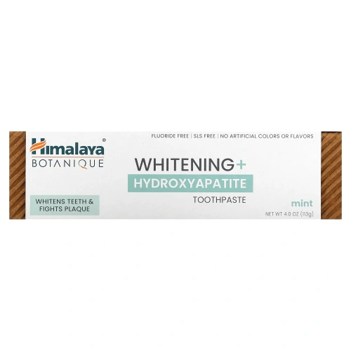 Himalaya, Отбеливающая зубная паста с гидроксиапатитом, мята, 113 г (4 унции)