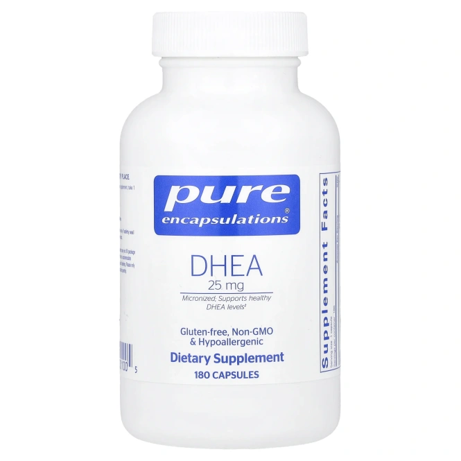 Pure Encapsulations, ДГЭА, 25 мг, 180 капсул