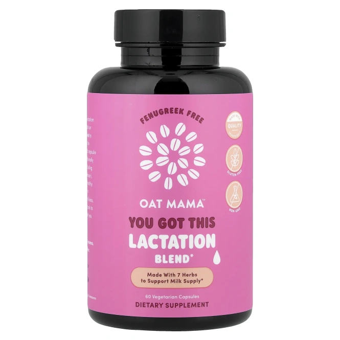 Oat Mama, You Get This, смесь для лактации, 60 вегетарианских капсул