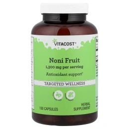 Vitacost, плоды нони, 180 капсул (650 мг в 1 капсуле)