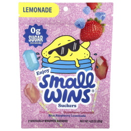 Enjoy Small Wins, Suckers, лимонад, 12 шт., 120 г (4,23 унции)