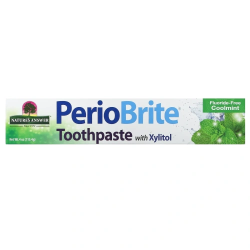 Nature's Answer, Periobrite Природная зубная паста, Прохладная мята, 4 oz (113.4г)