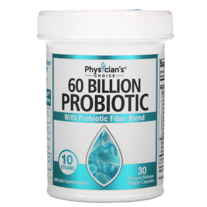 Physician's Choice, 60 Billion Probiotic, 30 Vegetarian Capsules