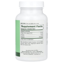 Nature's Plus, Жевательная добавка с ферментами папайи, 360 таблеток