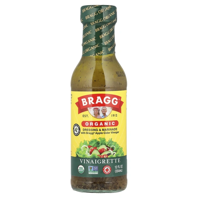 Bragg, органическая заправка и маринад с яблочным уксусом Bragg®, заправка с уксусом, 354 мл (12 жидк. унций)
