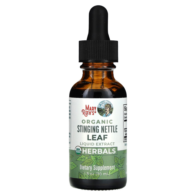 MaryRuth's, жидкий экстракт листьев органической крапивы двудомной, без спирта, 590 мг, 30 мл (1 жидк. унция)