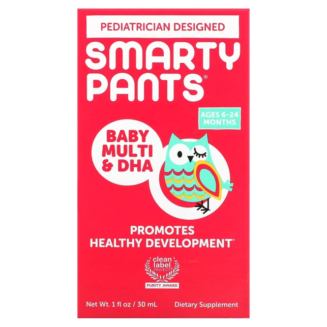 SmartyPants, Baby Multivitamin & DHA Drops, 1 fl oz (30 mL)