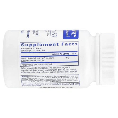 Pure Encapsulations, Melatonin-SR`` 60 капсул