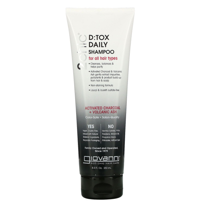 Giovanni, 2chic, Dtox, Daily Shampoo, 8.5 fl oz (250 ml)