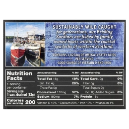 Crown Prince Natural, Brisling Sardines, в родниковой воде, 106 г (3,75 унции)