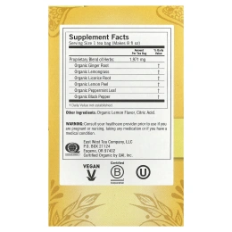 Yogi Tea, лимон и имбирь, без кофеина, 16 чайных пакетиков, 36 г (1,27 унции)