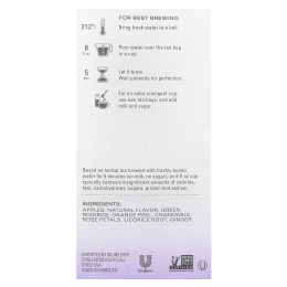 TAZO, Dessert Delights, травяной чай, лимонная буханка в глазури, без кофеина, 15 чайных пакетиков, 31,2 г (1,10 унции)