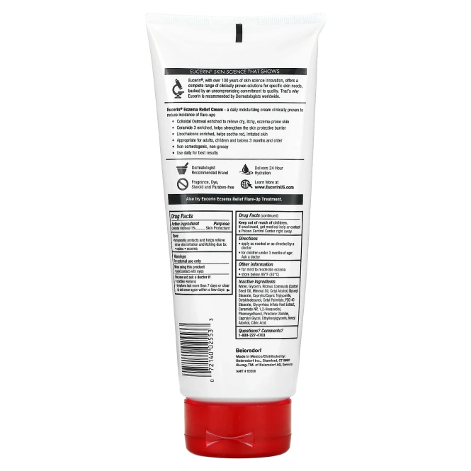 Eucerin, Крем для тела для уменьшения проявлений экземы, без отдушки, 396 г (14 унций)