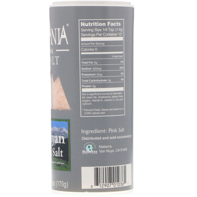 Himalania, розовая гималайская соль, мелкая, 170 г (6 унций)