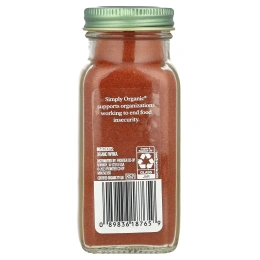 Simply Organic, Паприка, 84 г (2,96 унции)