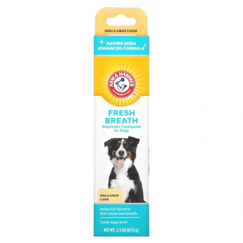 Arm & Hammer, Advanced Care, ферментная зубная паста для собак, ваниль и имбирь, 67,5 г (2,5 унции)