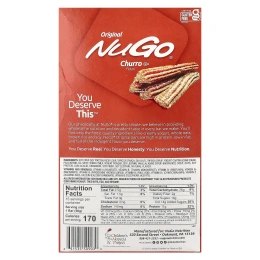 NuGo Nutrition, Original, протеиновые батончики, Churro, 15 батончиков, 50 г (1,76 унции)