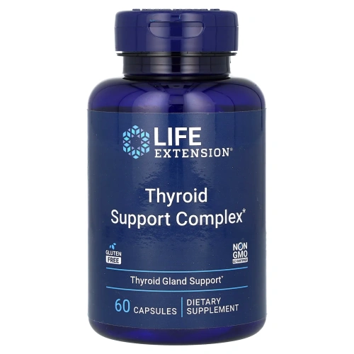 Life Extension, Тироид тройного действия, 60 вегетарианских капсул