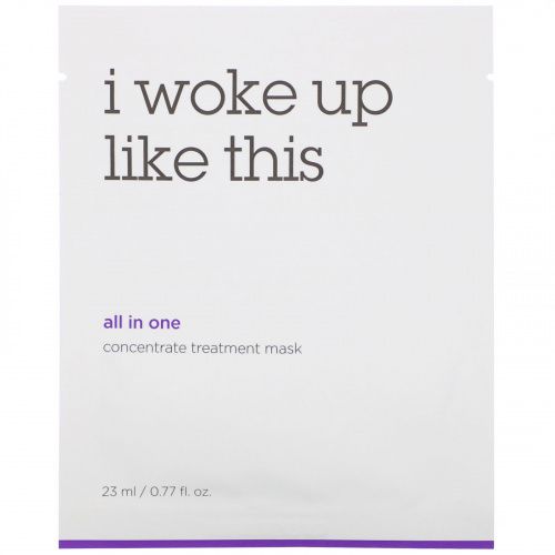 I Woke Up Like This, All-in-One, Concentrate Treatment Mask, 6 Sheets, 0.77 fl oz (23 ml) Each