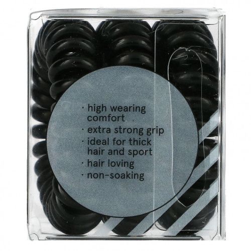 Invisibobble, Power, Strong Grip, кольцо для волос, черный, 3 шт. В упаковке
