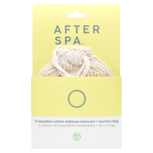 AfterSpa, Reusable Cotton Make Up Removers, 6 Piece Set