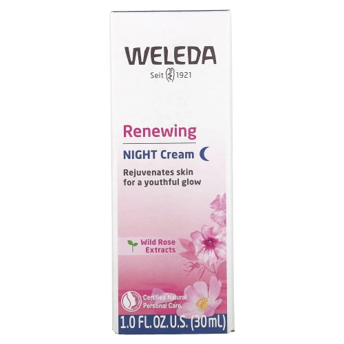 Weleda, Обновляющий ночной крем, эктракт шиповника, 1,0 ж. унц. (30 мл)