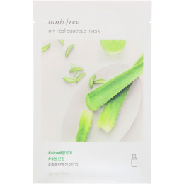 Innisfree, Моя маска, которая действительно подтягивает, с экстрактом алоэ, 1 маска, 0,67 ж. унц. (20 мл)